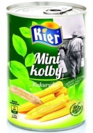 Mini kukuričné ​​klasy, mini kukurica 425g Kier