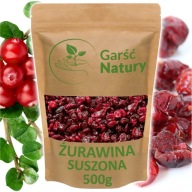 Sušené čerstvé brusnice 500 g krájané prírodné bez konzervačných látok kvalita 0,5 kg