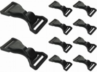 Karabína plastový háčik 4cm 40mm - 10 ks