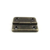 Uhlové pánty 90° 24x32 mm patina, 4 ks. + skrutky