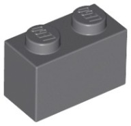 LEGO 3004 Brick Brick Brick 1x2 Dark Grey DBG 10 dielikov