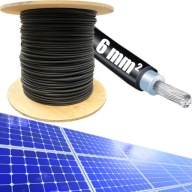 Solárny fotovoltaický kábel 6mm čierny 1m