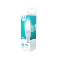 E27 LED žiarovka 10W 900lm studená 6000K C37 sviečka