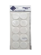 Plstené podložky na okrúhle stoličky, biele, okrúhle, 4,5 cm - 10 ks.