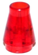 LEGO 1X1 ČERVENÝ KUŽEL CEZ. 59900 4589B 4 KS