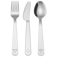 Súprava detského príboru IKEA FABLER, 3 kusy, nehrdzavejúca oceľ