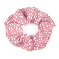 HAIR GUMBER scrunchie RUŽOVÉ bodky FROTÉ
