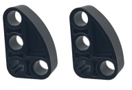 LEGO Liftarm 2x3 Ellipse Black 71708 - 2 ks