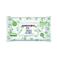 Bambusové obrúsky BAMBOOLOVE navlhčené vodou 60