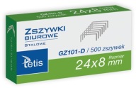 KANCELÁRSKE ZOŠÍVAČKY pre 24/8 zošívačku 500 KS Tetis SOLID and CLEAN