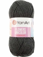 Grafitová priadza YarnArt Flowers Unicolor 745