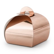 Darčekové kazety pre hostí na svadby ROSE GOLD ružové zlato 10 ks