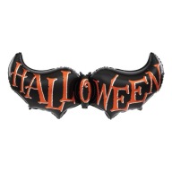 FÓLIOVÝ BALÓN NA HALLOWEEN, ČIERNY NETOP, VEĽKÝ, S NÁSTROJOM, 120x43 cm, BALÓNY