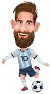 NÁLEPKA NA ZRKADLO NA OKNO MESSI FUTBAL