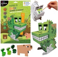 3D maľba figúrok podľa čísel KREATÍVNA SÚPRAVA pre chlapca DRAGON Kidea