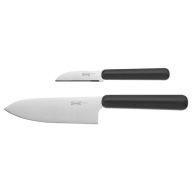 IKEA FORDUBBLA Sada nožov, 2 kusy, šedá