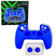 Silikónové puzdro na ovládač Battletron PS5 BLUE