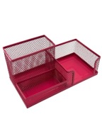 Pen&GO Organizér na pero na stôl sieťovaný box na náradie PG9058 Pink