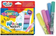 Pastelové Colorino popisovače na kriedové sklo, 5 farieb