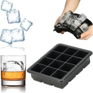 Forma na ľad XXL KOCKY SILIKÓNOVÁ Forma na ľad 12 veľkých kociek