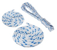 POLYPROPYLÉNOVÉ LANO Splietané plachtárske lano biele 6mm 20M