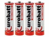 BATÉRIE EUROBATT SILNÝ VÝKON R06 AA BATÉRIE 4 KS