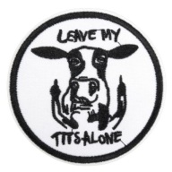 IRON-ON Thermo Patch Rebel Cow Fuck