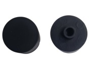 Silikónové uzávery pre okrúhlu trubicu D22 BLACK Flex 360 LED neónová hadica 22 mm
