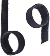 Obojstranná páska na suchý zips 25mm, čierna, hrúbka 2,5mm