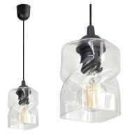 Sklenené závesné stropné svietidlo Luster 262T LED