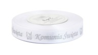 Sväté prijímanie saténová stuha 15mm/22mb, 2 farby