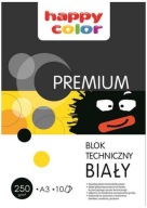 Technická podložka A3 biela 10 listov HAPPY COLOR 250g PREMIUM