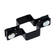 Medzipriechodná svorka pre stĺpik 60x40 mm, čierny panel Fi 3 mm