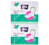 Bella Perfecta Green Maxi hygienické vložky 16 ks.