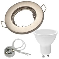 Stropné svietidlo SATIN s 5W B.NEUTRAL LED žiarovkou a objímkou, STROPNÝ SET