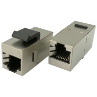 Dvojzásuvkový konektor 8p8c RJ45 CAT.6 obrazovka