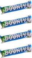 Kokosová čokoládová tyčinka Bounty 57g x 4
