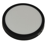 PRIDZERNÁ LAMPA Gerrit panel 18W LED 230V 4000K čierna ø21cm Okrúhla