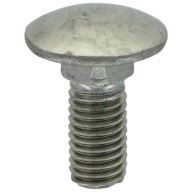 Hríbová skrutka M10x25 mm DIN 603 V2A