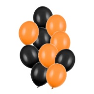 HALOWEEN latexové balóny 10x sada, oranžová