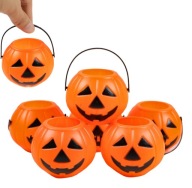 Prívesky s lampášom tekvica vedro Halloweenska dekorácia 6 KS