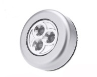 3 LED SAMOLEPIACA BATÉRIOVÁ LAMPA DO ŠATNÍKA