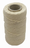Bavlnené mäsové nite, BIELE, 100g, šnúrka
