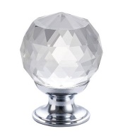 NÁDHERNÁ KRYŠTÁLOVÁ GUĽA Nábytkový gombík, VEĽKÝ 30 mm