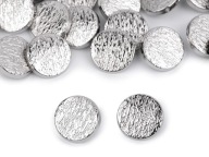 KOVOVÝ GOMBÍK 18 mm STRIEBORNÝ