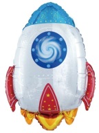 Fóliový balón raketa Space 56x75 cm Narodeniny