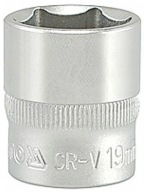 3/8'' KRÁTKA ZÁSUVKA 6-STRAN AS-DRIVE 19MM - YATO