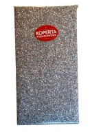 Darčeková obálka, strieborná, trblietky, 17 cm x 9 cm