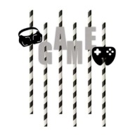 SILVER STRAWS GAME podložka GAMING party GOGGLES VR hry