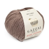 50g Gazzal Baby Cotton 3434 cappuccino béžová